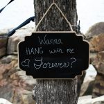 engagement photo sign prop